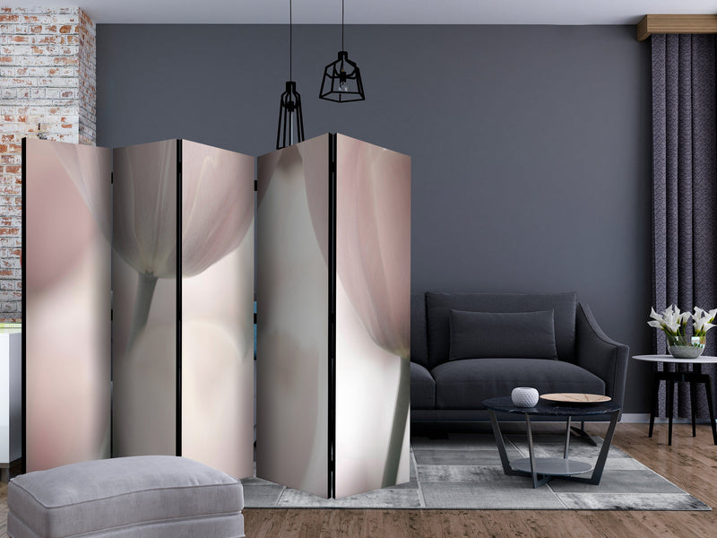 Aizslietnis 5-daļīgs - Mākslinieciskās tulpes II - melnbaltā krāsā (225x172cm) 225x172 cm Home Trends