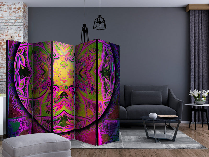 Aizslietnis 5-daļīgs - Mandala - Rozā ekspresija (225x172cm) 225x172 cm Home Trends