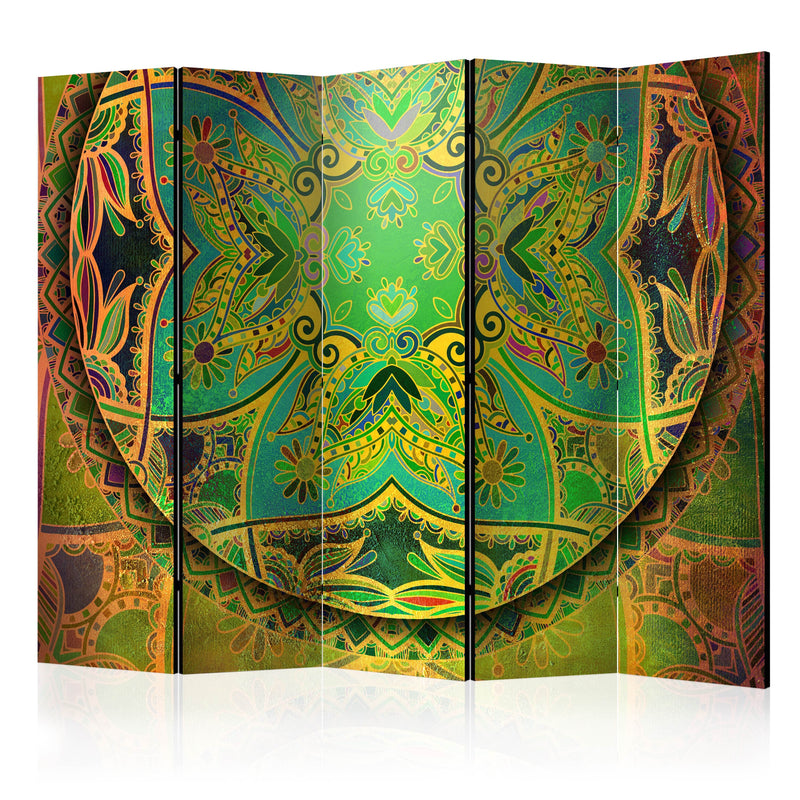 Aizslietnis 5-daļīgs - Mandalas smaragdzaļā fantāzija (225x172cm) 225x172 cm Home Trends