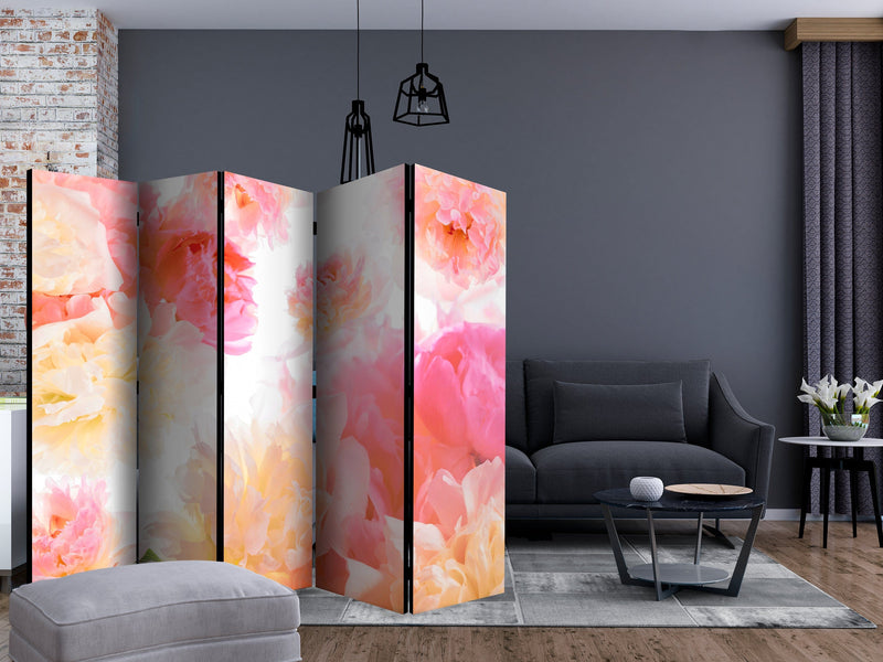 Aizslietnis 5-daļīgs - Peonijas pasteļtoņos (225x172cm) 225x172 cm Home Trends