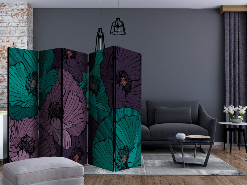 Aizslietnis 5-daļīgs - Puķu dobe (225x172cm) 225x172 cm Home Trends