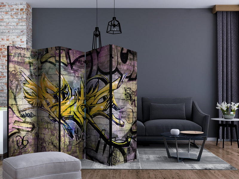 Aizslietnis 5-daļīgs - Satriecoši grafiti (225x172cm) 225x172 cm Home Trends