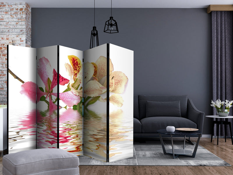 Aizslietnis 5-daļīgs - Tropu ziedi - orhideju koks (Bauhinia) (225x172cm) 225x172 cm Home Trends