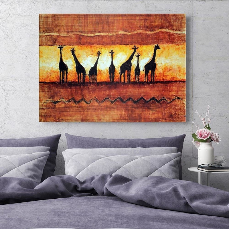 Dekoratīvais panelis - A herd of giraffes   98x68 Home Trends Deco