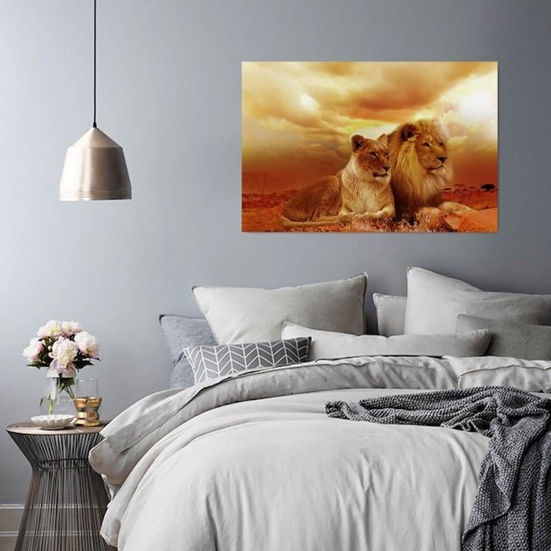 Dekoratīvais panelis - A Pair Of Lions  Home Trends Deco