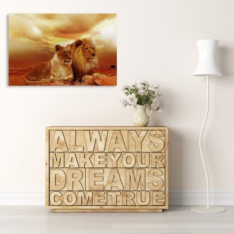 Dekoratīvais panelis - A Pair Of Lions  Home Trends Deco