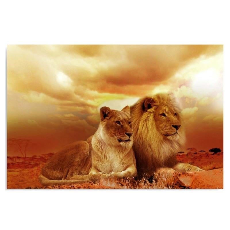 Dekoratīvais panelis - A Pair Of Lions  Home Trends Deco