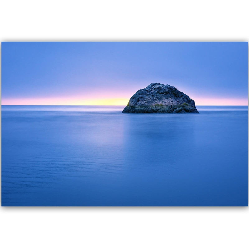 Dekoratīvais panelis - A Rock In The Sea At Dusk 4  Home Trends Deco