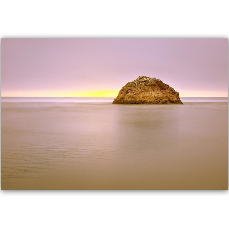 Dekoratīvais panelis - A Rock In The Sea At Dusk  Home Trends Deco