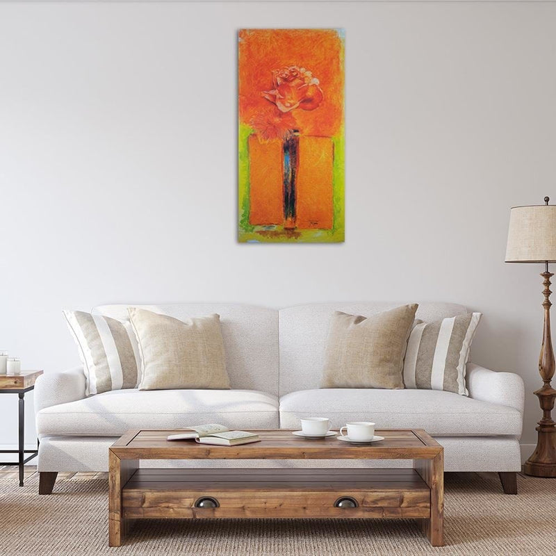 Dekoratīvais panelis - A rose in a vase   50x100 Home Trends Deco