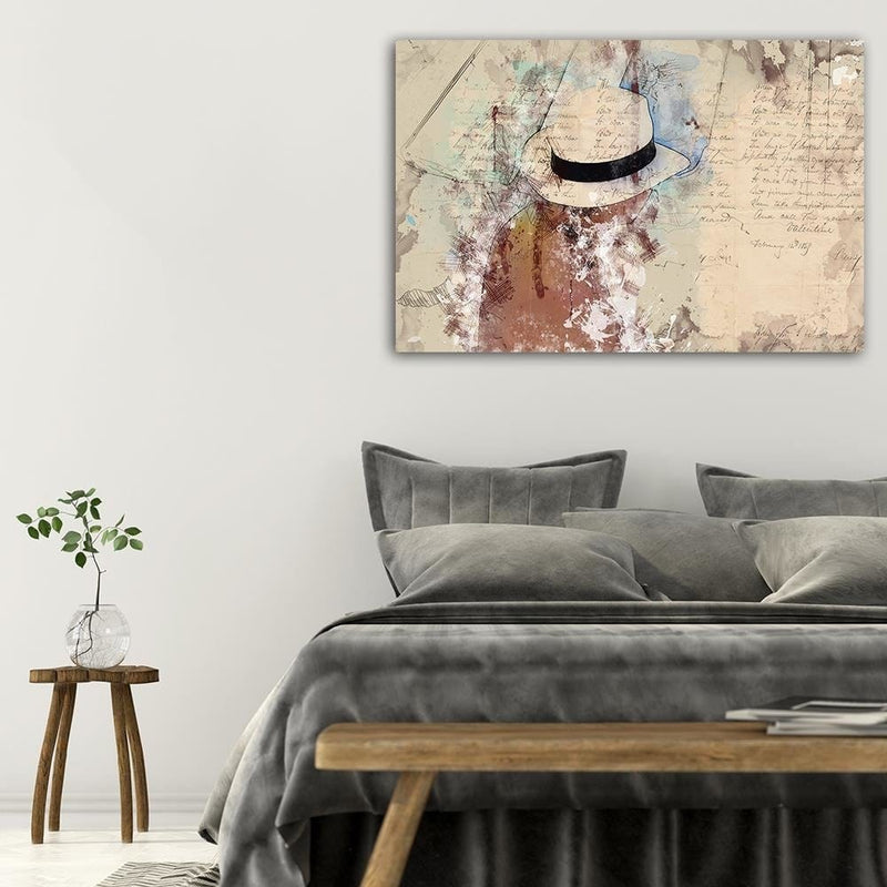 Dekoratīvais panelis - A Woman In A Hat  Home Trends Deco