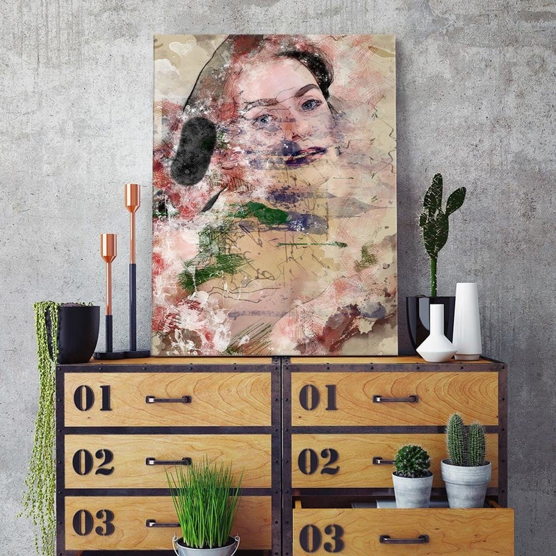 Dekoratīvais panelis - Abstract Woman's Face  Home Trends Deco