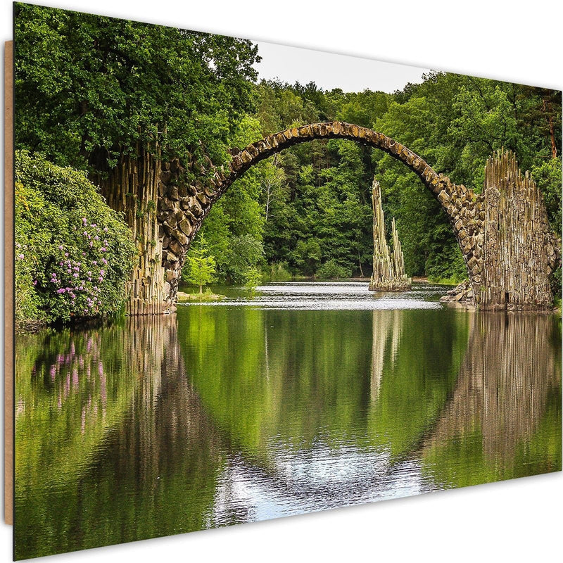 Dekoratīvais panelis - Arch Bridge Over The Lake  Home Trends Deco