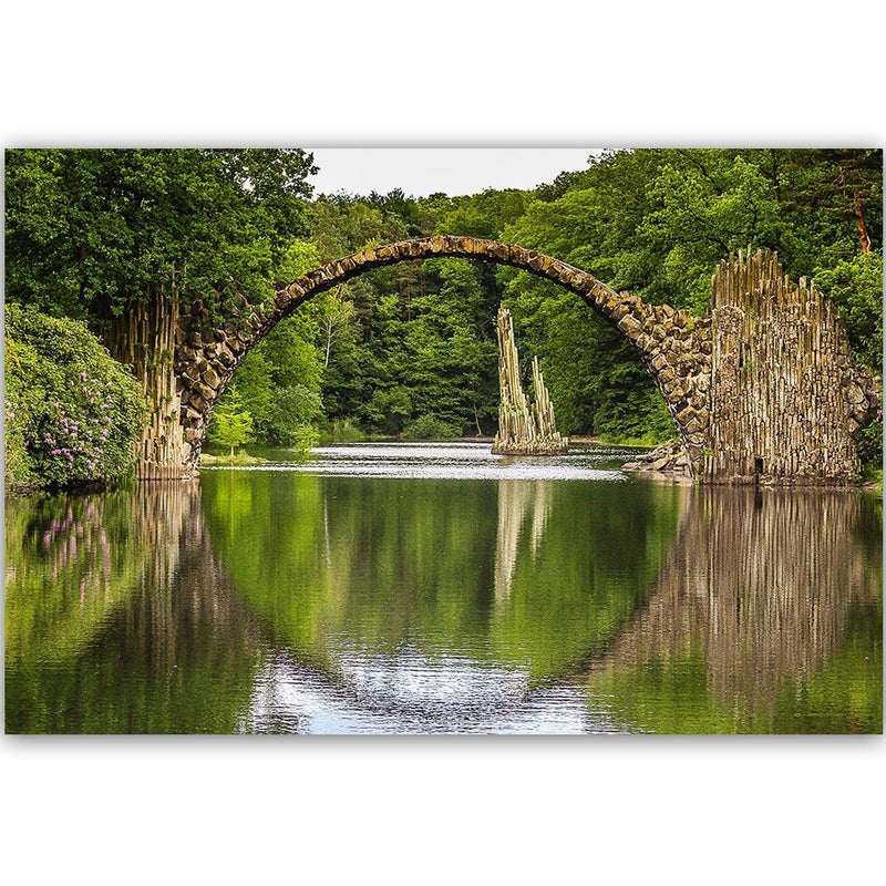 Dekoratīvais panelis - Arch Bridge Over The Lake  Home Trends Deco