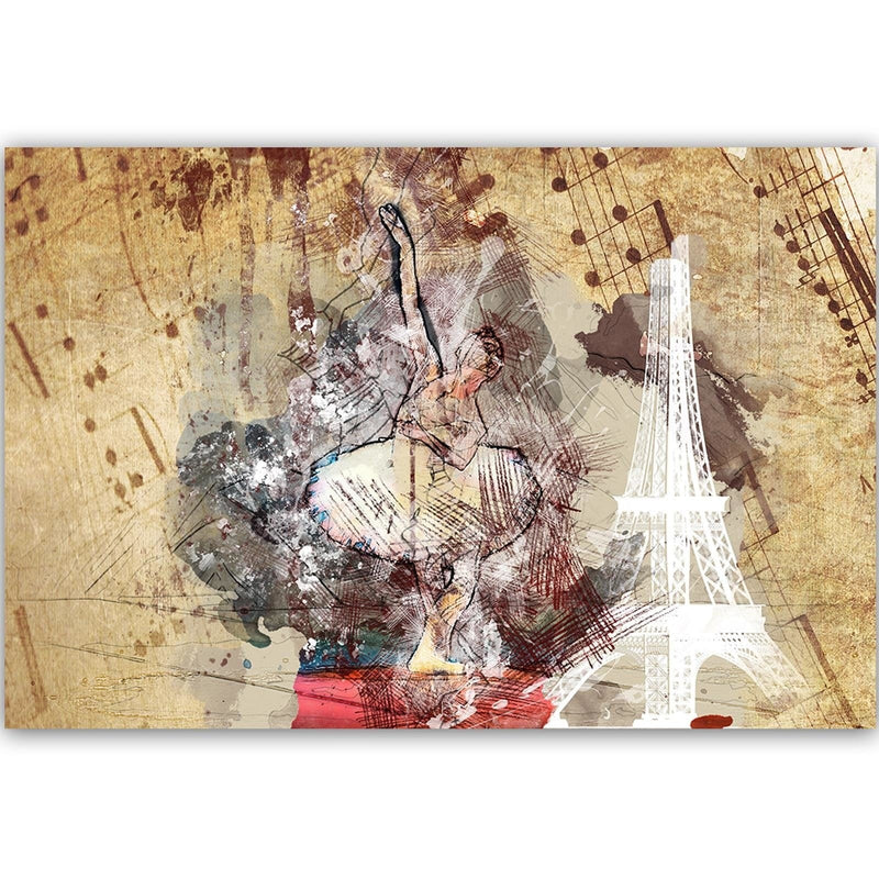 Dekoratīvais panelis - Ballerina And The Eiffel Tower  Home Trends Deco