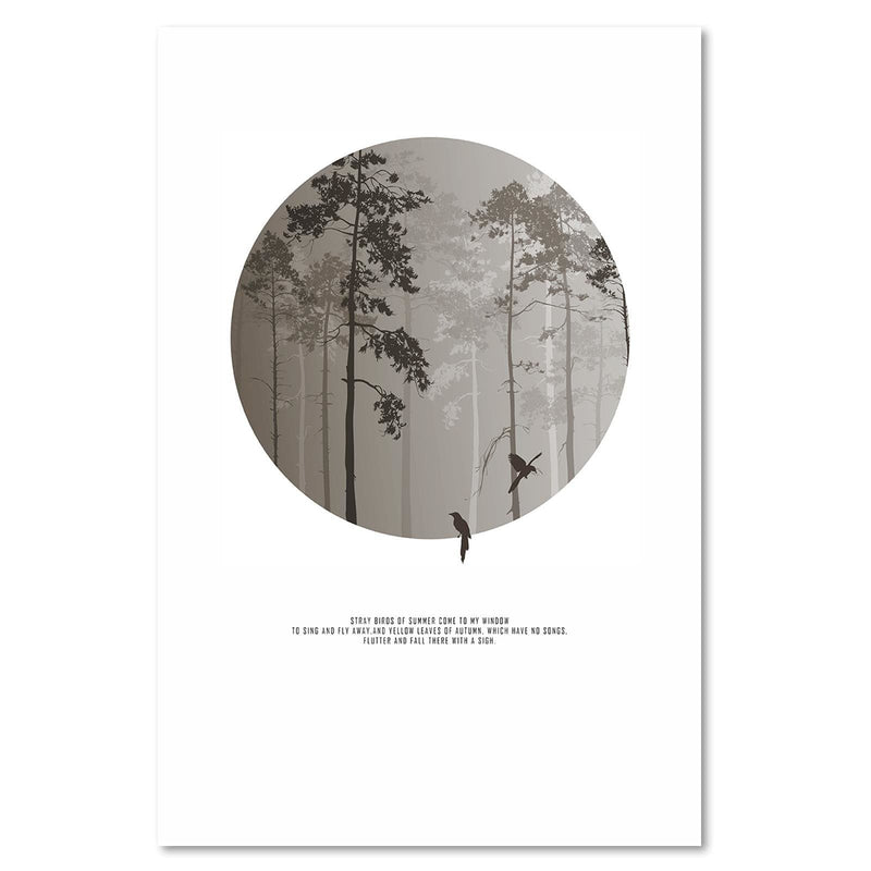 Dekoratīvais panelis - Birds In The Forest  Home Trends Deco