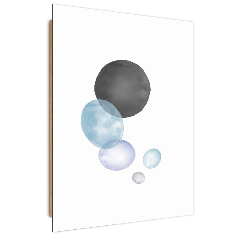 Dekoratīvais panelis - Black And Blue Circles  Home Trends Deco