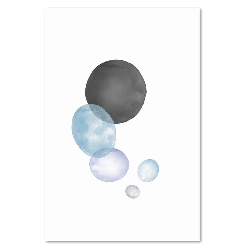 Dekoratīvais panelis - Black And Blue Circles  Home Trends Deco