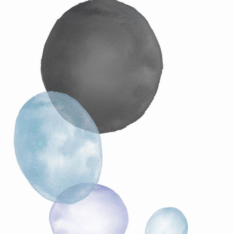 Dekoratīvais panelis - Black And Blue Circles  Home Trends Deco