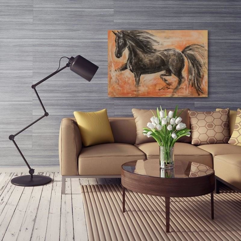 Dekoratīvais panelis - Black Horse 1  Home Trends Deco