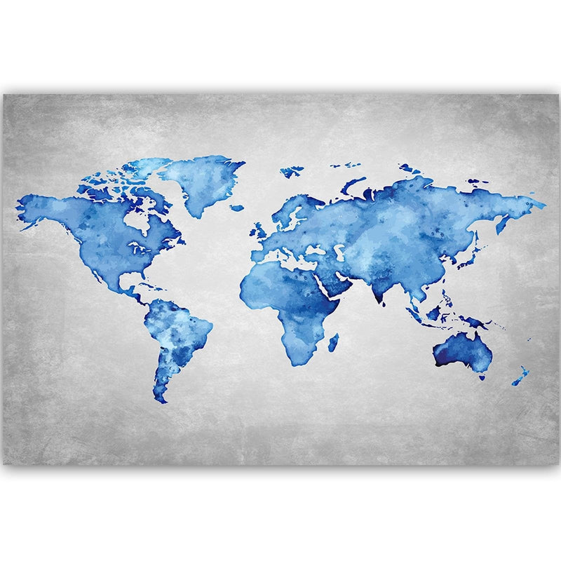 Dekoratīvais panelis - Blue Map Of The World  Home Trends Deco