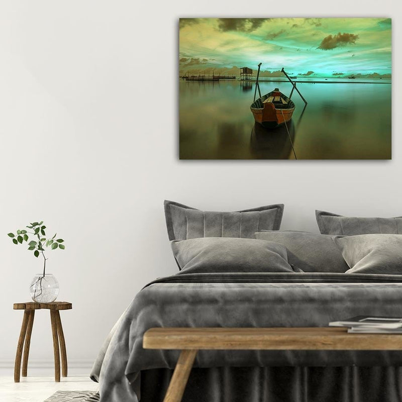 Dekoratīvais panelis - Boat On Calm Lake  Home Trends Deco