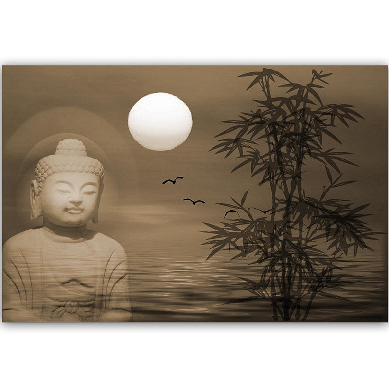 Dekoratīvais panelis - Buddha By The Sea At Sunset 4  Home Trends Deco