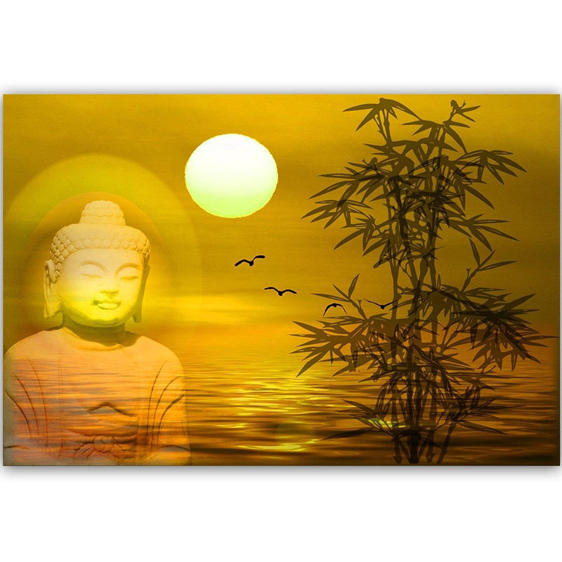 Dekoratīvais panelis - Buddha By The Sea At Sunset  Home Trends Deco