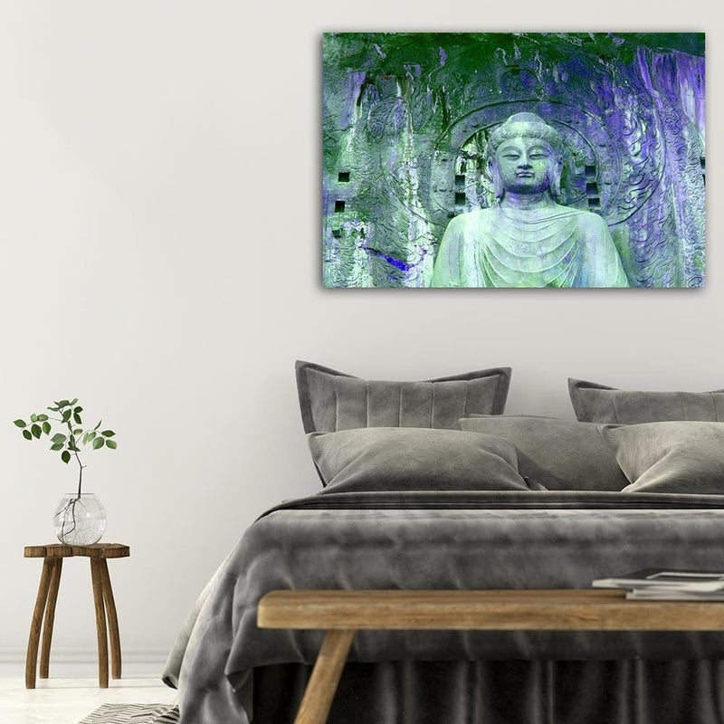 Dekoratīvais panelis - Buddha In Front Of The Walls Of The Temple 3  Home Trends Deco