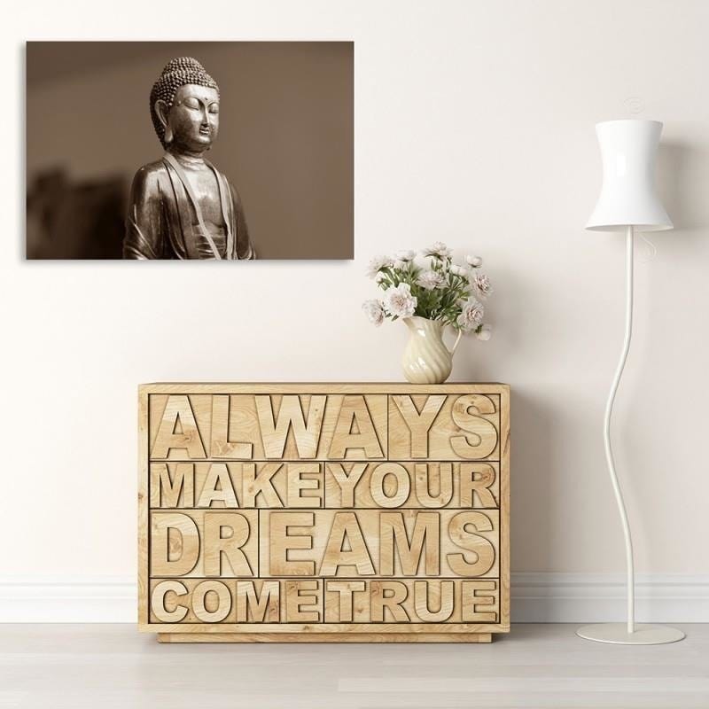 Dekoratīvais panelis - Buddha On A Brown Background  Home Trends Deco