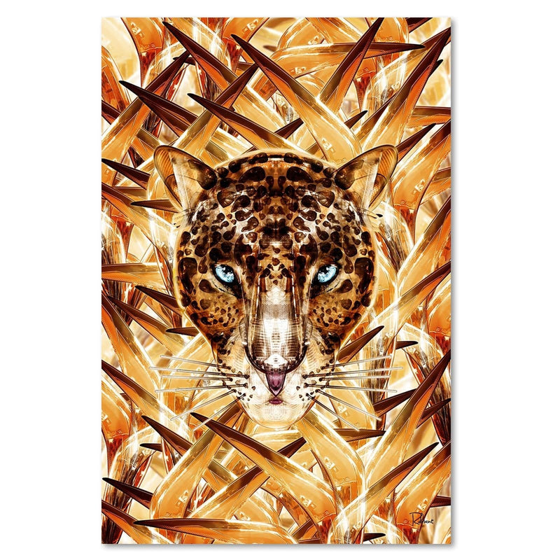 Dekoratīvais panelis - Cheetah Image Animal Print Orange  Home Trends Deco