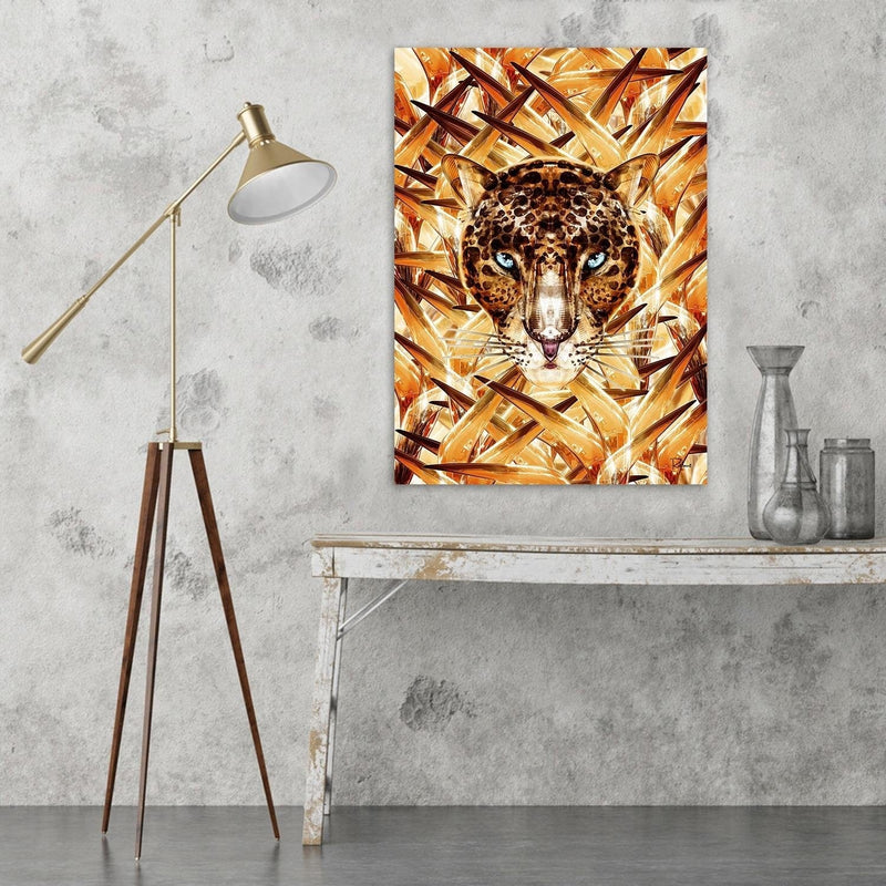 Dekoratīvais panelis - Cheetah Image Animal Print Orange  Home Trends Deco