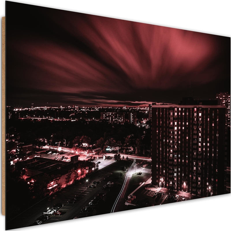 Dekoratīvais panelis - City In Red Lights  Home Trends Deco