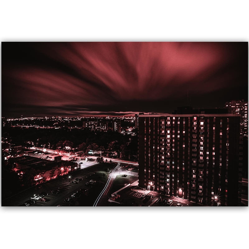 Dekoratīvais panelis - City In Red Lights  Home Trends Deco