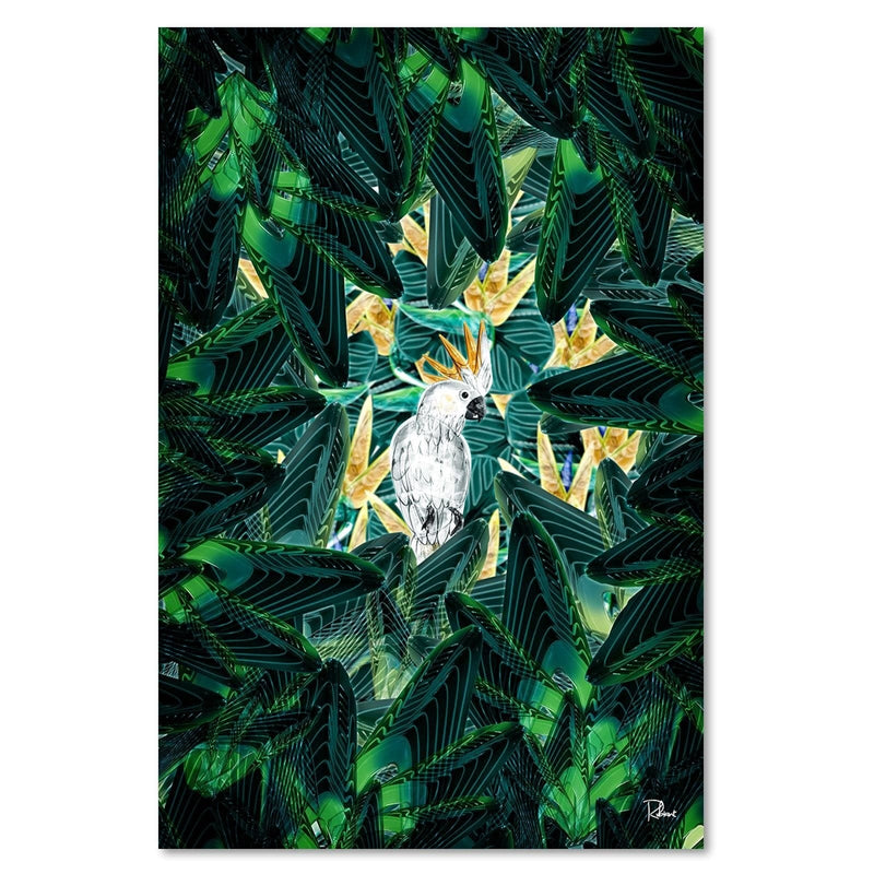 Dekoratīvais panelis - Cockatoo Image Tropical Green  Home Trends Deco