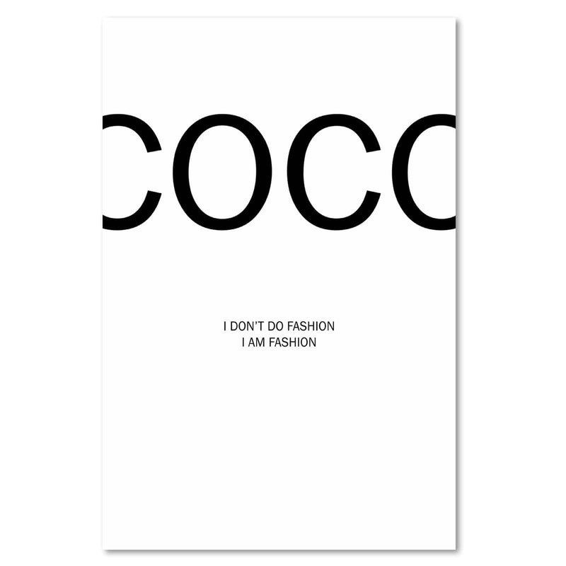 Dekoratīvais panelis - Coco Chanel Quote  Home Trends Deco