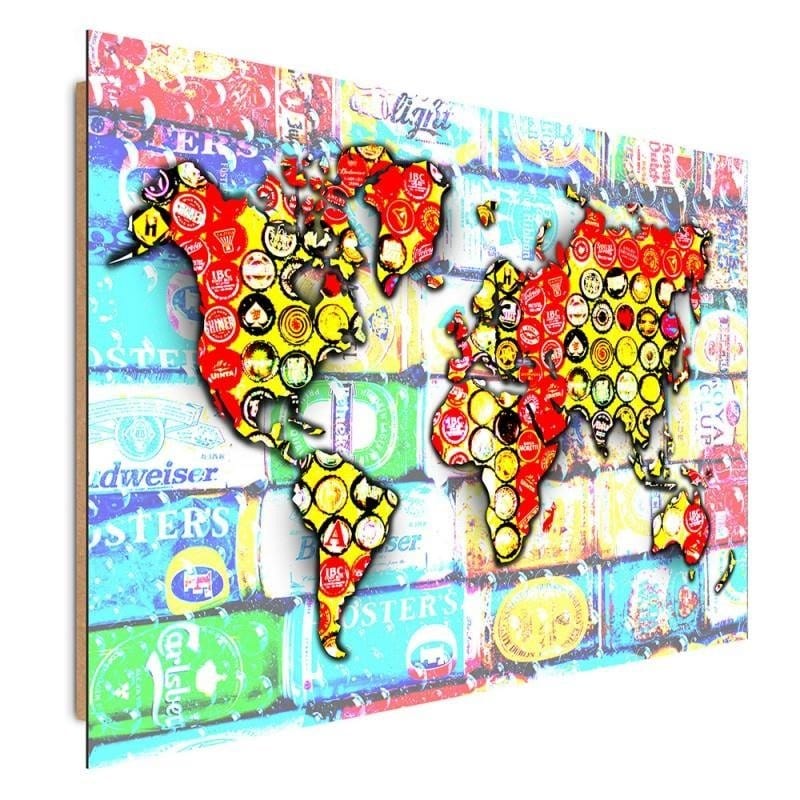 Dekoratīvais panelis - Composition With A World Map 2  Home Trends Deco