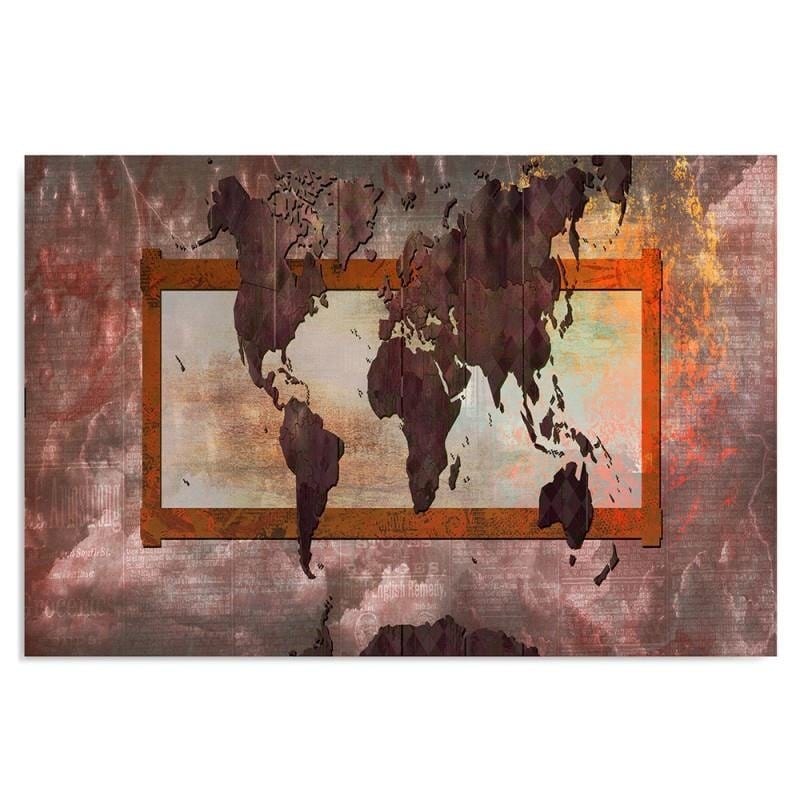 Dekoratīvais panelis - Composition With A World Map 5  Home Trends Deco