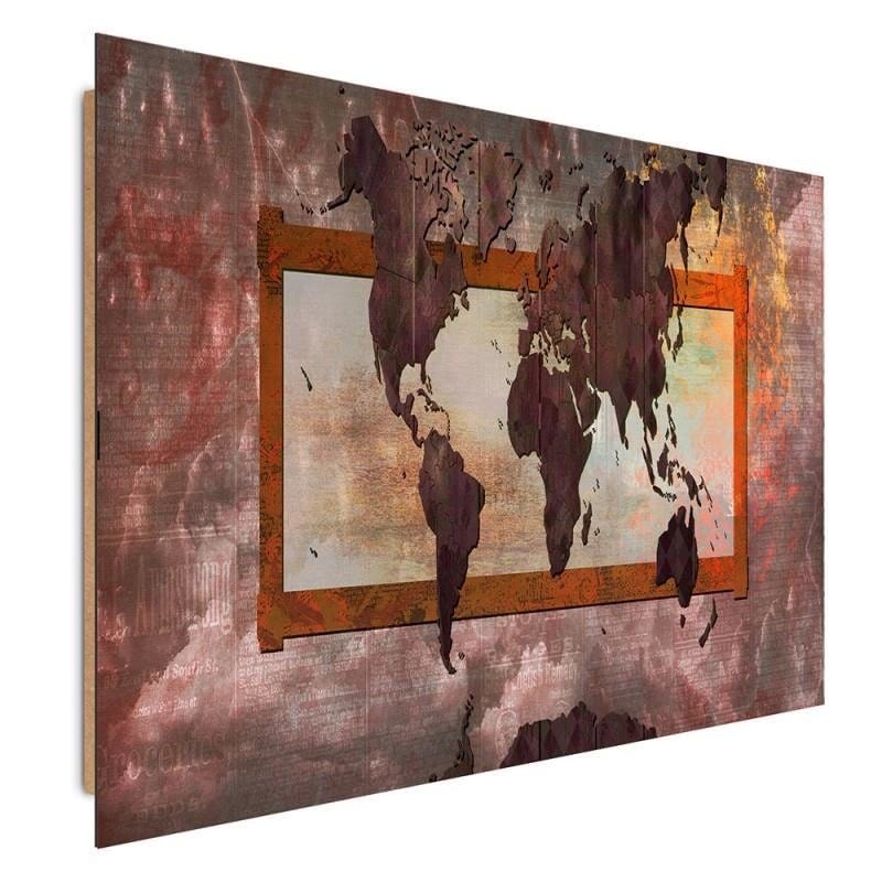 Dekoratīvais panelis - Composition With A World Map 5  Home Trends Deco