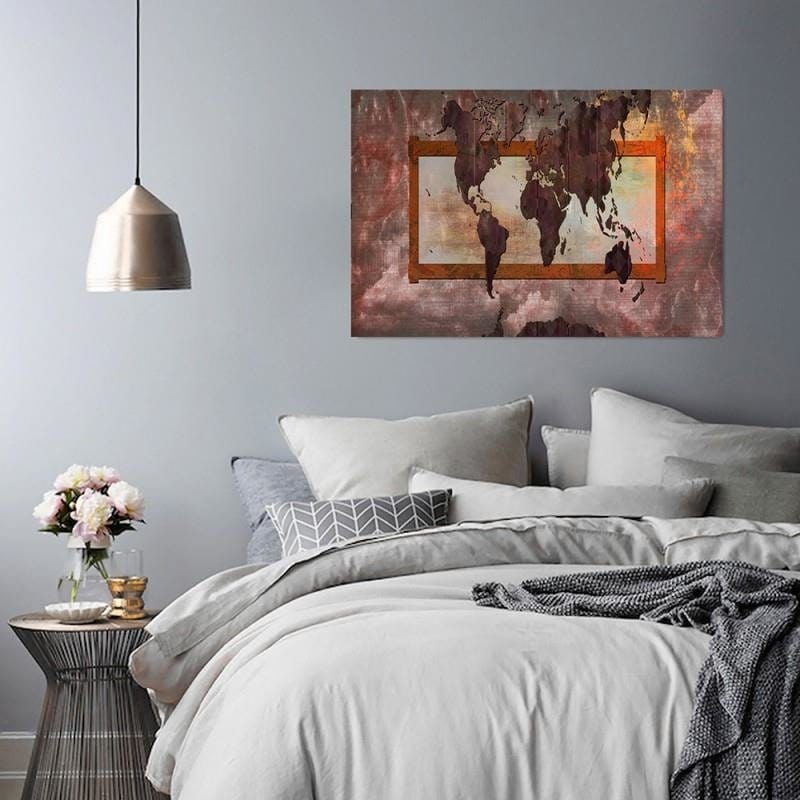 Dekoratīvais panelis - Composition With A World Map 5  Home Trends Deco