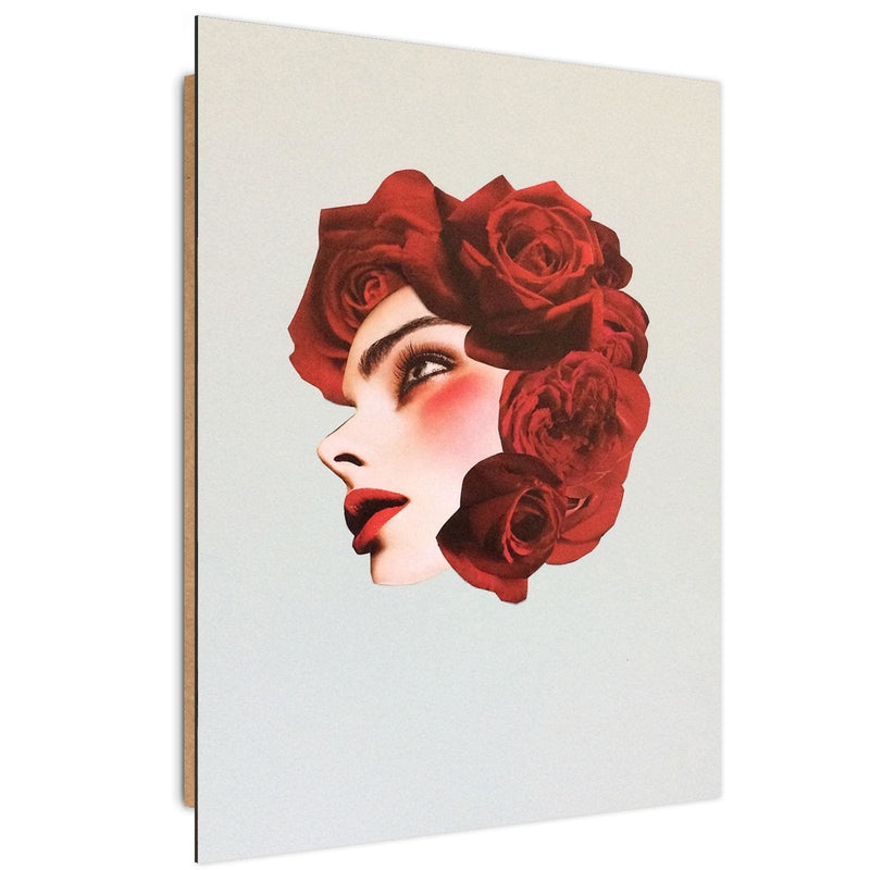 Dekoratīvais panelis - Creative Flowers Head Image Red  Home Trends Deco