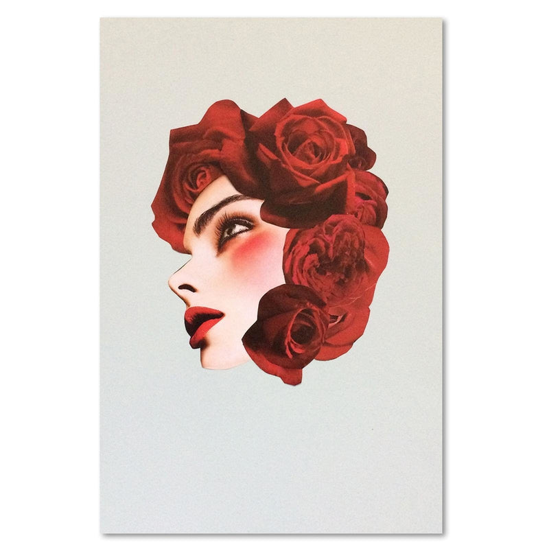 Dekoratīvais panelis - Creative Flowers Head Image Red  Home Trends Deco