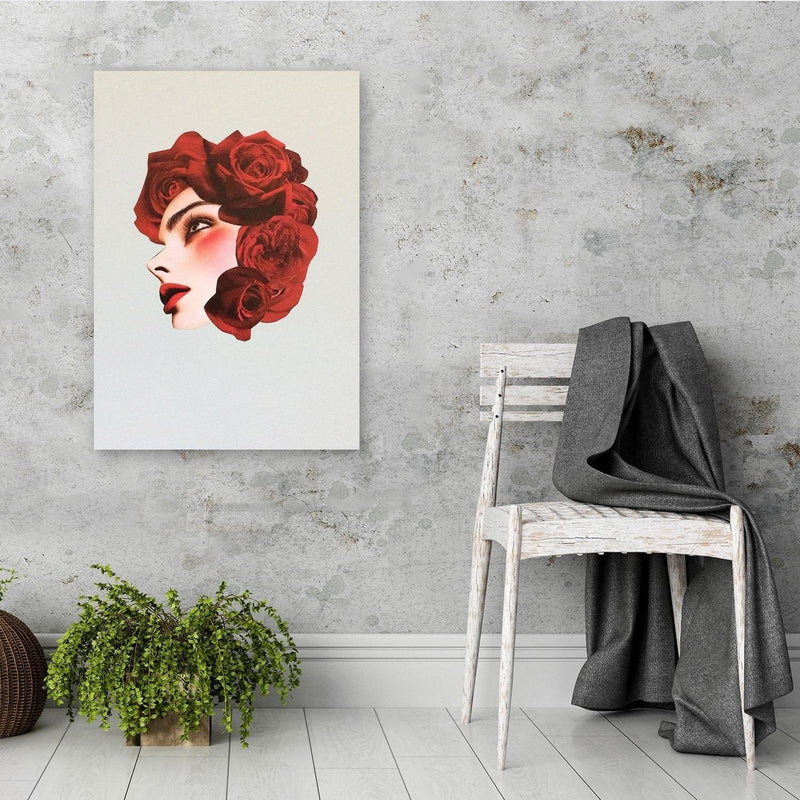 Dekoratīvais panelis - Creative Flowers Head Image Red  Home Trends Deco