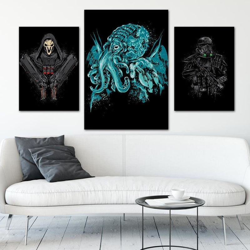 Dekoratīvais panelis - Cthulhu Pop Art Blue  Home Trends Deco