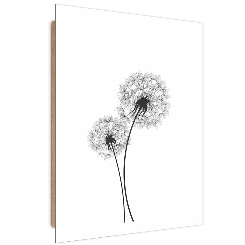 Dekoratīvais panelis - Drawn Two Dandelions  Home Trends Deco