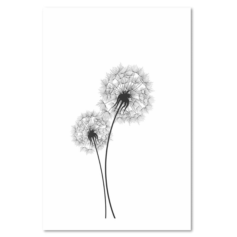 Dekoratīvais panelis - Drawn Two Dandelions  Home Trends Deco