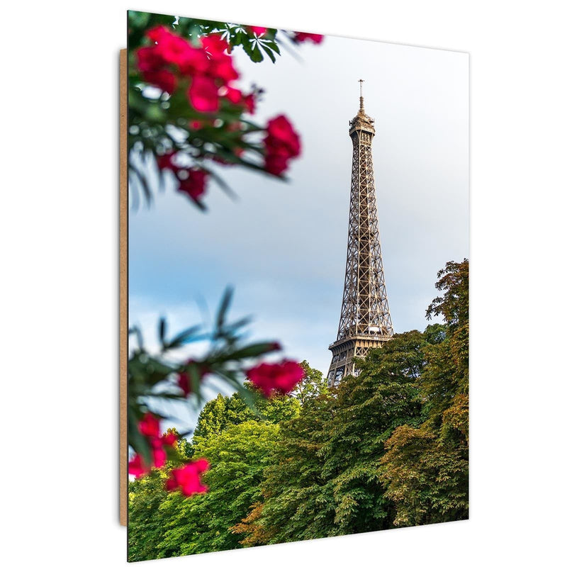 Dekoratīvais panelis - Eiffel Tower And Flower  Home Trends Deco