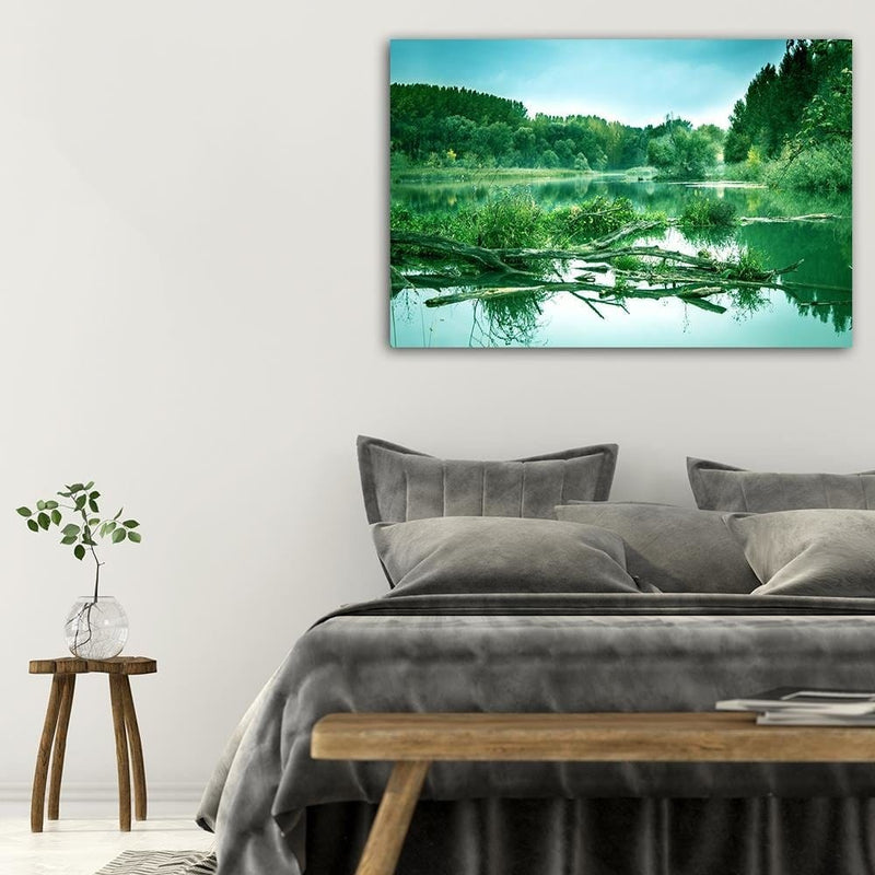 Dekoratīvais panelis - Fallen Tree In The Lake 4  Home Trends Deco