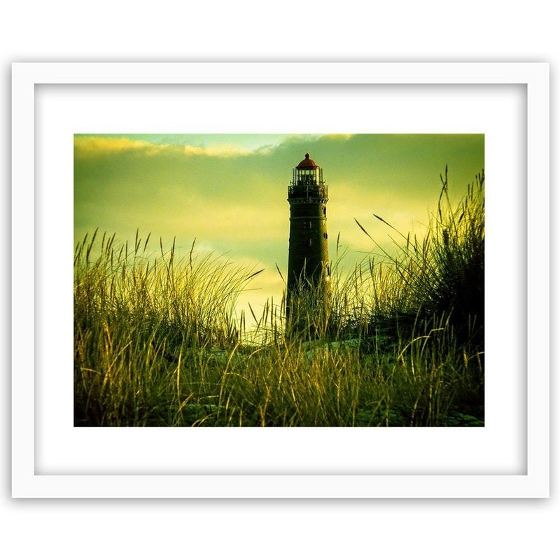 Glezna baltā rāmī - View Of The Lighthouse 4  Home Trends DECO