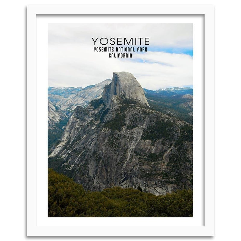 Glezna baltā rāmī - Yosemite National Park  Home Trends DECO